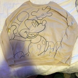 tan disney crew neck